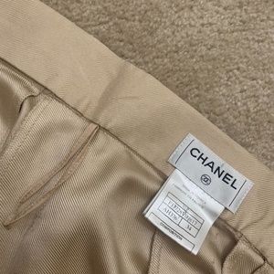 CHANEL Silk Knee-Length Skirt